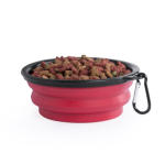 Comedouro/bebedouro dobrável para animais de estimação, 450 ml cor vermelho sétima vista