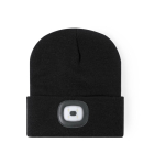 Gorro de inverno para o exterior com iluminação LED integrada cor preto primeira vista