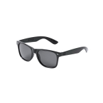 Óculos de sol de rPET com lentes pretas de proteção UV400 cor preto primeira vista