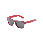 Óculos de sol de rPET com lentes pretas de proteção UV400 cor vermelho primeira vista