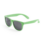 Óculos de sol feitos de cana de trigo com lentes pretas UV400 cor verde primeira vista