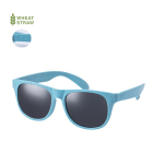 Óculos de sol feitos de cana de trigo com lentes pretas UV400