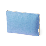 Capa acolchoada para portátil de algodão reciclado GRS 15'' cor azul primeira vista