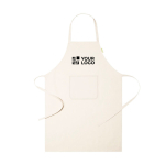 Avental de algodão orgânico ajustável e com bolso frontal 140 g/m2 vista principal