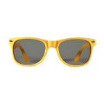 Óculos de sol estilo retro, ideais para o exterior UV400 cor amarelo segunda vista frontal