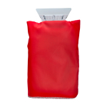 Raspador de gelo com luva de proteção e acolchoado interior cor vermelho segunda vista frontal