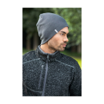 Gorro de malha elástico canelado de camada dupla Elevate Life cor preto imagem de estilo de vida