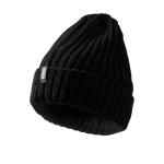 Gorro de malha canelado, elástico e flexível Elevate Life cor preto