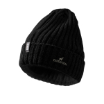 Gorro de malha canelado, elástico e flexível Elevate Life cor preto