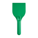 Raspador de gelo grande de plástico reciclado com pega cor verde segunda vista frontal