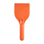 Raspador de gelo grande de plástico reciclado com pega cor cor-de-laranja segunda vista frontal