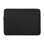 Pasta para portátil de poliéster reciclado e forro interior 15,6” cor preto segunda vista frontal
