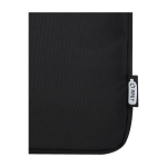 Pasta para portátil de poliéster reciclado e forro interior 15,6” cor preto vista detalhe 1