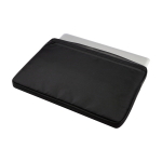 Pasta para portátil de poliéster reciclado e forro interior 15,6” cor preto segunda vista