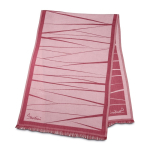Lenço elegante para mulher feito de viscose e poliéster 225 g/m2 cor bordeaux