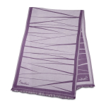 Lenço elegante para mulher feito de viscose e poliéster 225 g/m2 cor roxo
