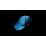Boné de algodão reciclado de 6 painéis e rastreador AWARE™ 280 g/m2 cor azul-claro vista de ambiente