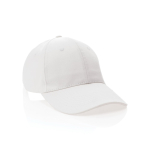 Boné de algodão reciclado de 6 painéis e rastreador AWARE™ 280 g/m2