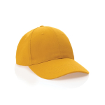 Boné de algodão reciclado de 6 painéis e rastreador AWARE™ 280 g/m2
