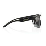 Óculos de sol desportivos com lentes polarizadas e materiais eco UV400 cor preto vista com logo