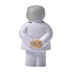 Anti-stress de espuma PU em forma de médico para personalizar cor branco primeira vista