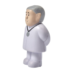 Anti-stress de espuma PU em forma de médico para personalizar cor branco terceira vista