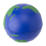 Bola anti-stress de PU em forma de globo terrestre para personalizar cor azul primeira vista