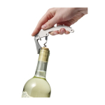 Conjunto de vinho em estojo quadrado com acessórios de aço inoxidável cor preto