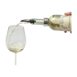 Conjunto de vinho em estojo quadrado com acessórios de aço inoxidável cor preto