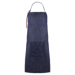 Avental feito de algodão denim com detalhes em PU 190 g/m2 cor azul ganga primeira vista