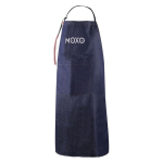 Avental feito de algodão denim com detalhes em PU 190 g/m2 cor azul ganga quarta vista