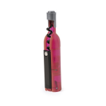 Saca-rolhas magnético em forma de garrafa de vinho com abre-garrafas cor cor-de-rosa primeira vista