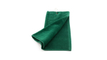 Toalha de algodão absorvente com mosquetão de transporte 40 x 50 cm cor verde-escuro segunda vista