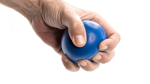 Bola anti-stress de PU brilhante em várias cores para personalizar cor azul terceira vista
