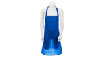 Conjunto de avental e chapéu de cozinha de non-woven para crianças cor azul terceira vista