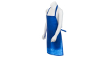 Conjunto de avental e chapéu de cozinha de non-woven para crianças cor azul primeira vista