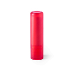 Bálsamo labial com FPS 15 em estojo de cores translúcidas cor vermelho primeira vista