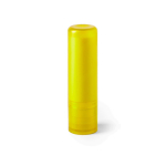 Bálsamo labial com FPS 15 em estojo de cores translúcidas cor amarelo primeira vista