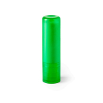 Bálsamo labial com FPS 15 em estojo de cores translúcidas cor verde primeira vista
