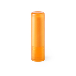 Bálsamo labial com FPS 15 em estojo de cores translúcidas cor cor-de-laranja primeira vista