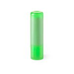 Bálsamo labial com FPS 15 em estojo de cores translúcidas cor verde-claro primeira vista
