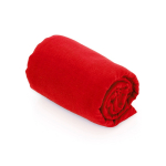 Toalha desportiva de microfibra com saco de transporte 138 x 72 cm cor vermelho primeira vista