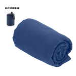 Toalha desportiva de microfibra com saco de transporte 138 x 72 cm