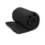 Toalha de microfibra absorvente de tamanho grande 90 x 170 cm 310 g/m2 cor preto primeira vista