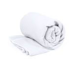 Toalha de microfibra absorvente de tamanho grande 90 x 170 cm 310 g/m2 cor branco terceira vista