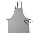Avental de algodão canvas com vários bolsos 340 g/m2 cor cinzento primeira vista