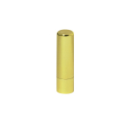 Bálsamo labial em batom em estojo de cores metalizadas cor dourado primeira vista