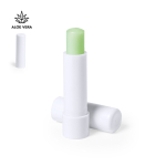 Bálsamo labial de aloé vera com estojo branco para personalizar cor branco segunda vista