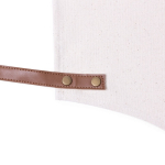Avental de algodão canvas com tiras de polipele ajustáveis 340 g/m2 cor branco-sujo sétima vista