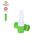 Bálsamo labial proteção SPF 15 em embalagem de cartão reciclado FSC cor verde